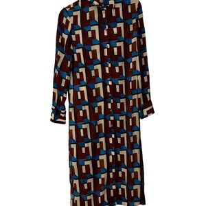 Zara Multicolor Long Sleeve Dress